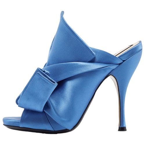 Pre-owned N°21 Cloth Sandal In Blue