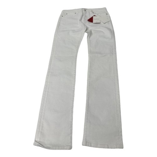 Pre-owned Valentino Jeans In White