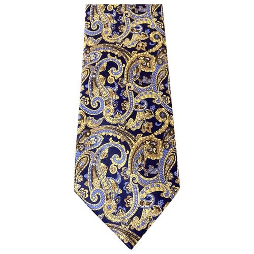 Pre-owned Stefano Ricci Silk Tie In Blue
