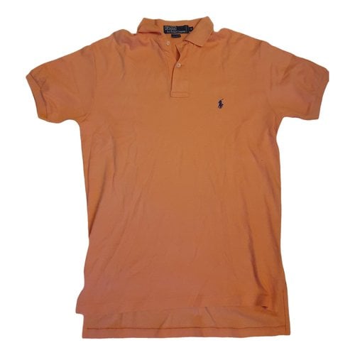 Pre-owned Polo Ralph Lauren Polo Ajusté Manches Courtes Polo Shirt In Orange