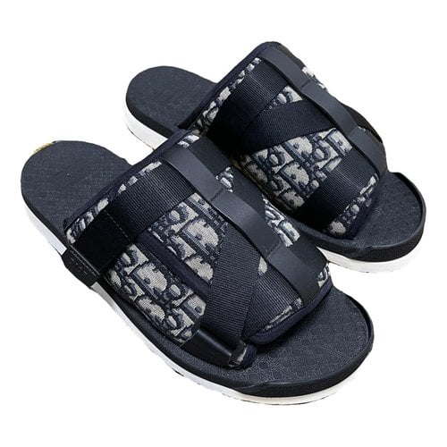 Pre-owned Dior Sandals In Blue