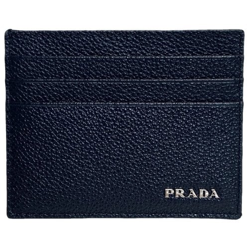 Pre-owned Prada Leather Small Bag In Blue