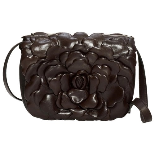 Pre-owned Valentino Garavani Atelier Leather Handbag In Brown