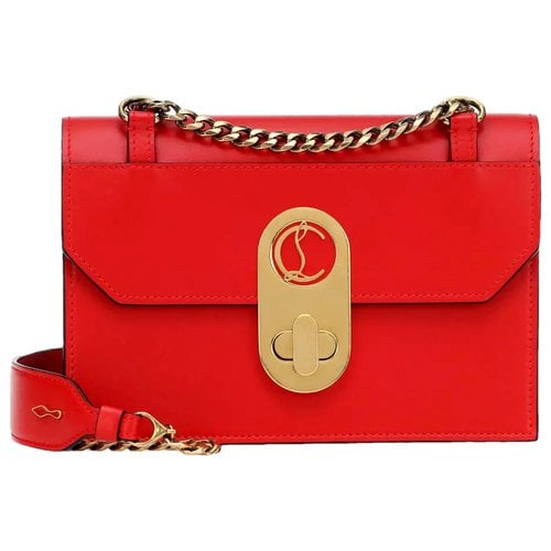 Pre-owned Christian Louboutin Loubiposh Leather Handbag In Red
