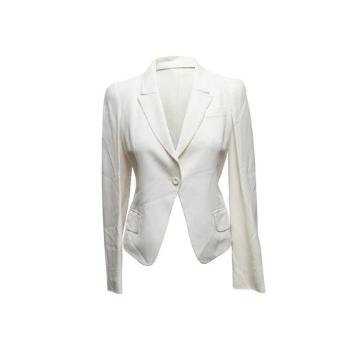 Pre-owned Alexander Mcqueen Jacket In White