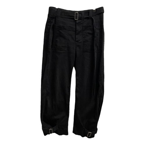 Pre-owned Proenza Schouler Trousers In Black
