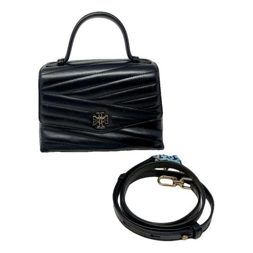 Pre-owned Tory Burch Leather Satchel In Black