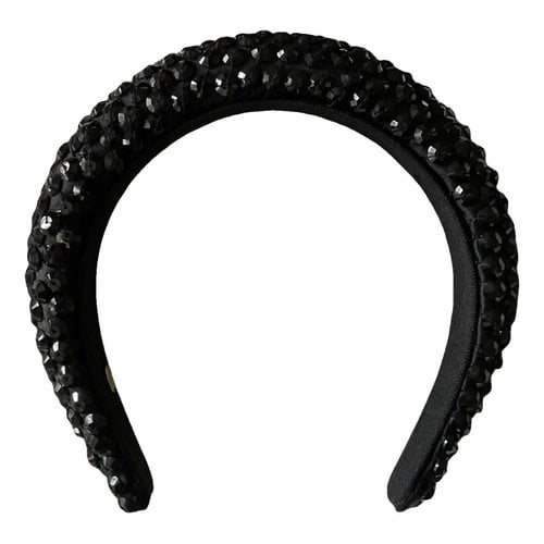 Pre-owned Mary Jane Claverol Crystal Hair Accessory In Black