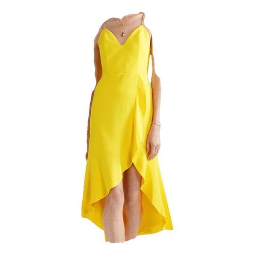 Pre-owned Alice And Olivia Mid-length Dress In Yellow