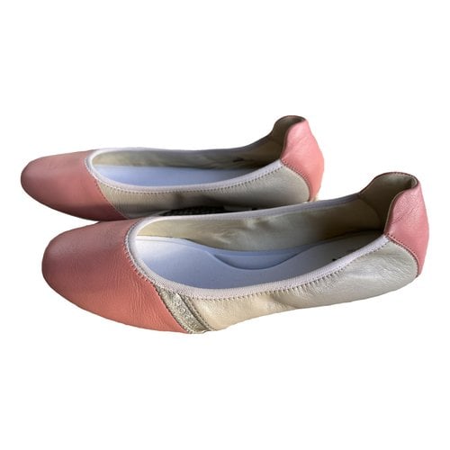 Pre-owned Hogan Leather Ballet Flats In Multicolour