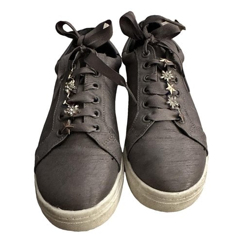 Pre-owned Sam Edelman Cloth Trainers In Grey