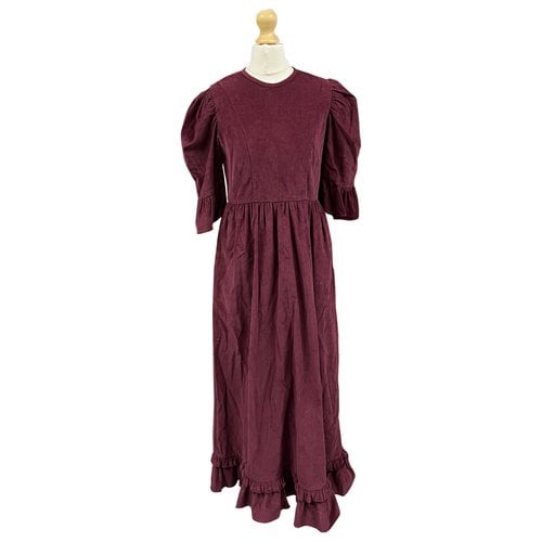 Pre-owned Batsheva Mid-length Dress In Burgundy