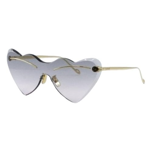 Pre-owned Loewe Sunglasses In Gold