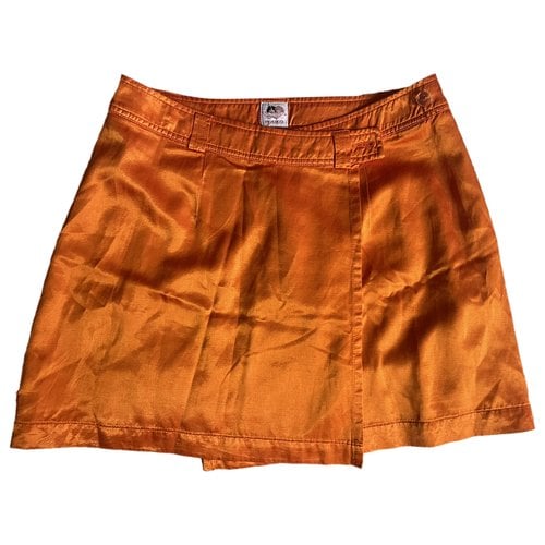 Pre-owned Fiorucci Mini Skirt In Orange
