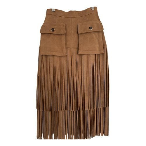 Pre-owned Elisabetta Franchi Mid-length Skirt In Brown