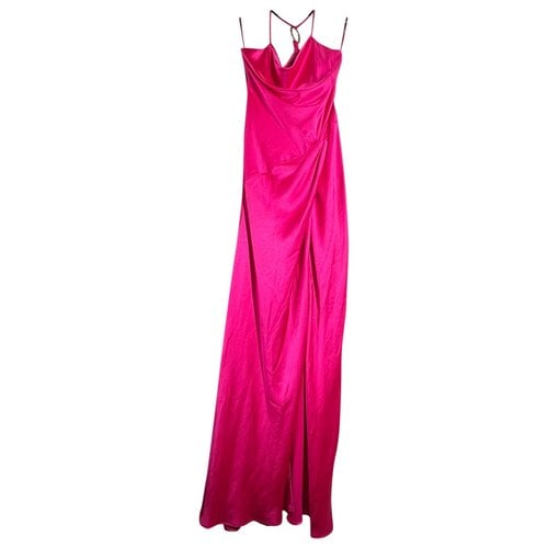 Pre-owned Pinko Silk Dress In Pink