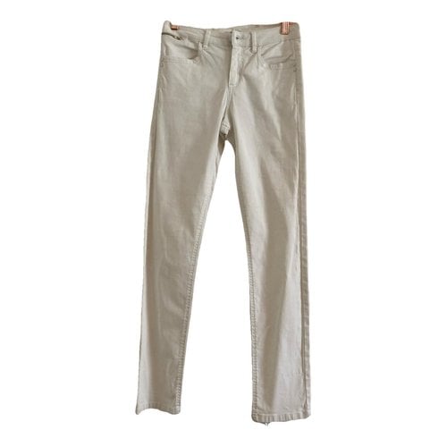 Pre-owned Gerard Darel Slim Pants In White