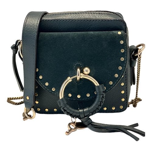 Pre-owned See By Chloé Joan Leather Crossbody Bag In Green