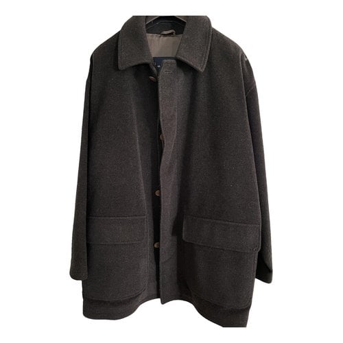 Pre-owned Herno Peacoat In Anthracite