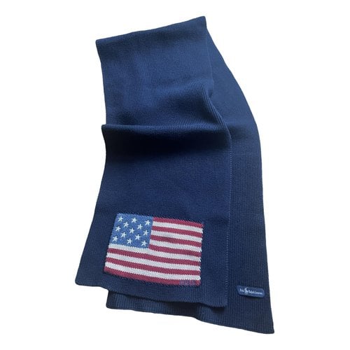 Pre-owned Polo Ralph Lauren Scarf & Pocket Square In Blue