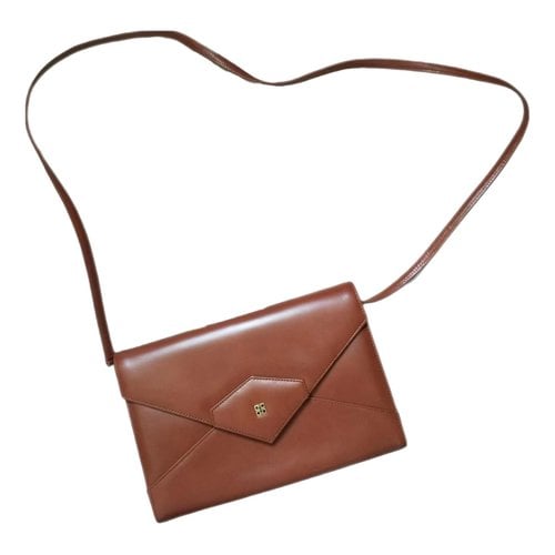 Pre-owned Givenchy Leather Crossbody Bag In Brown