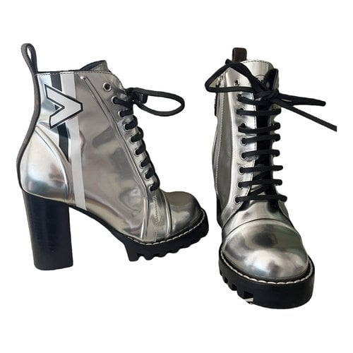 Pre-owned Louis Vuitton Leather Boots In Metallic