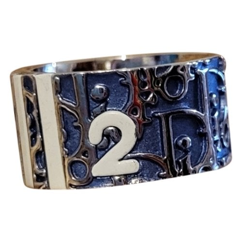 Pre-owned Dior Oblique Ring In Blue