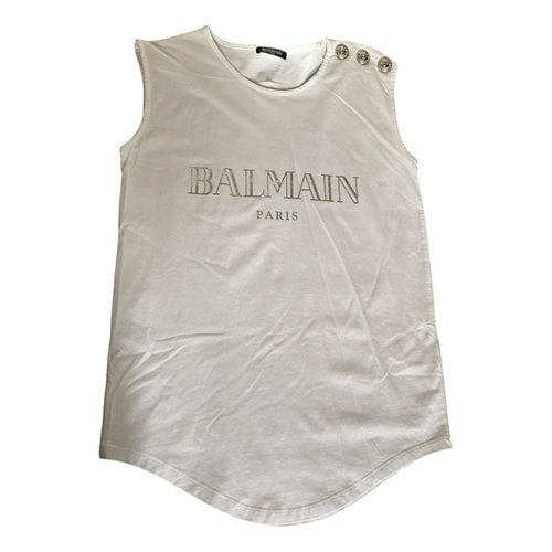 Pre-owned Balmain Vest In White