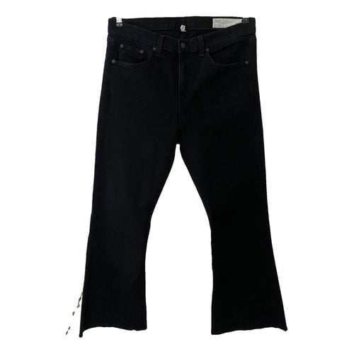 Pre-owned Rag & Bone Bootcut Jeans In Black