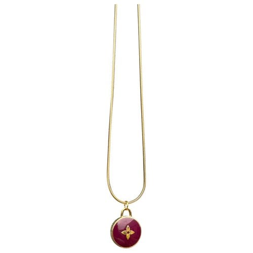 Pre-owned Louis Vuitton Monogram Necklace In Red