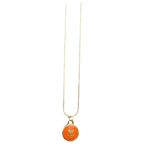 Pre-owned Louis Vuitton Monogram Necklace In Orange