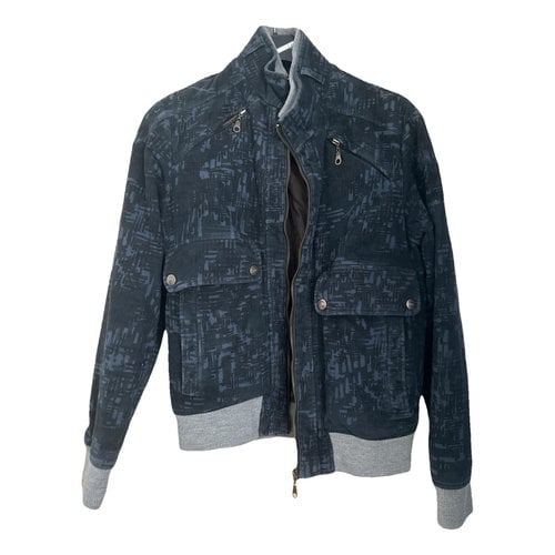 Pre-owned Just Cavalli Wool Jacket In Blue