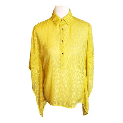 Pre-owned Just Cavalli Blouse In Yellow