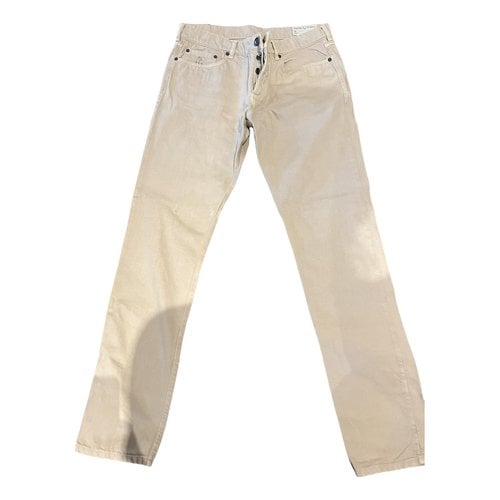 Pre-owned Brunello Cucinelli Straight Jeans In Beige