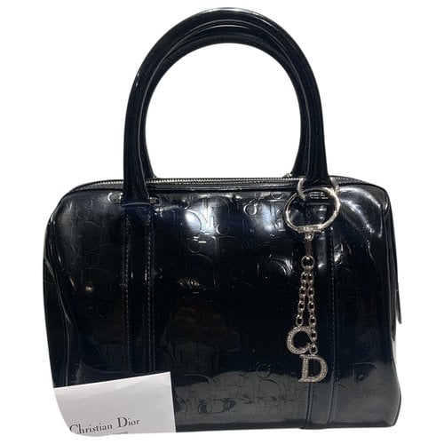 Pre-owned Dior Patent Leather Bag In Black