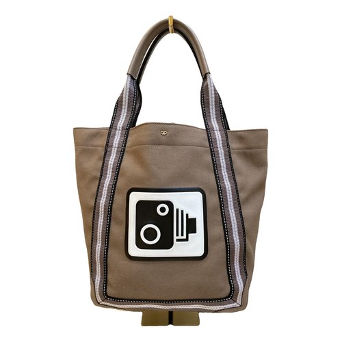 Pre-owned Anya Hindmarch Tote In Grey