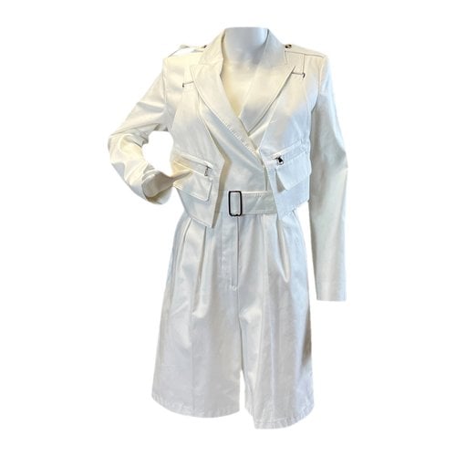 Pre-owned Max Mara Atelier Jumpsuit In White