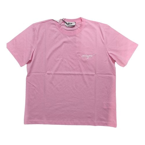 Pre-owned Msgm T-shirt In Pink