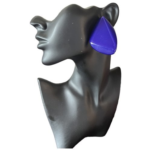 Pre-owned Emporio Armani Earrings In Purple