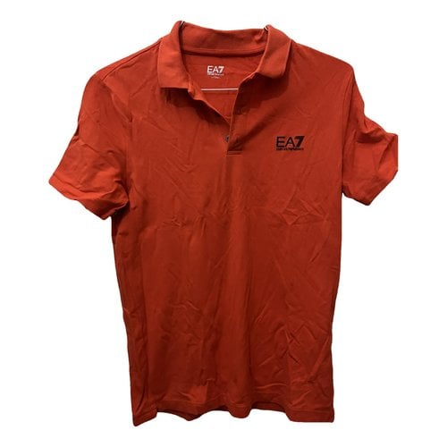 Pre-owned Emporio Armani Polo Shirt In Orange
