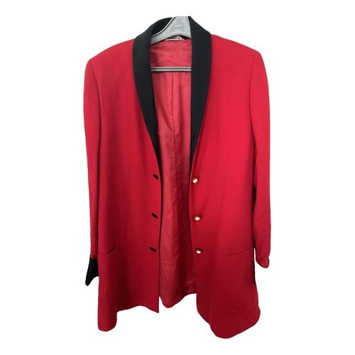Pre-owned Versace Blazer In Red