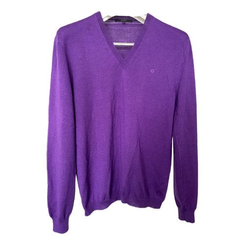 Pre-owned Gucci Wool Pull In Purple