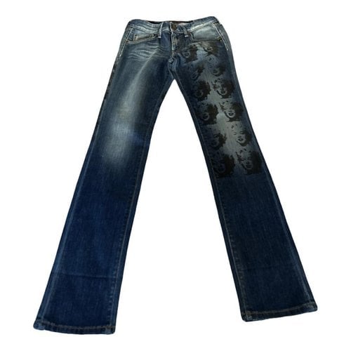 Pre-owned Andy Warhol Slim Jeans In Blue