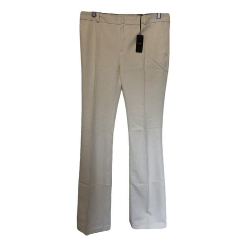 Pre-owned Joseph Straight Pants In White