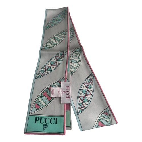 Pre-owned Emilio Pucci Silk Stole In Pink