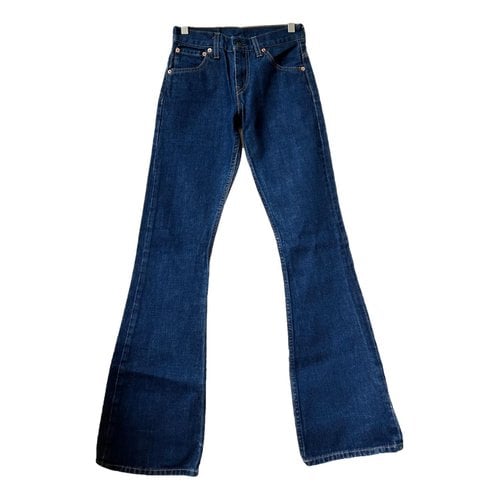 Pre-owned Levi's Bootcut Jeans In Navy