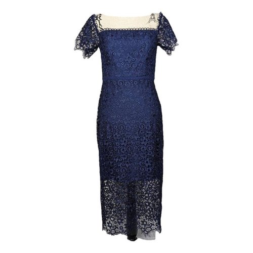 Pre-owned Monique Lhuillier Mid-length Dress In Blue