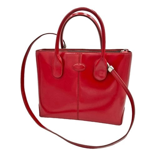 Pre-owned Tod's D Bag Leather Crossbody Bag In Red