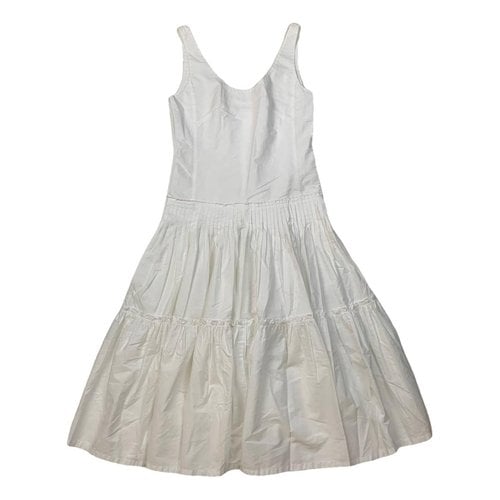 Pre-owned Alberta Ferretti Mid-length Dress In White