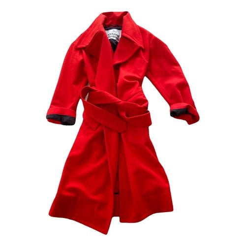 Pre-owned Vivienne Westwood Wool Coat In Red